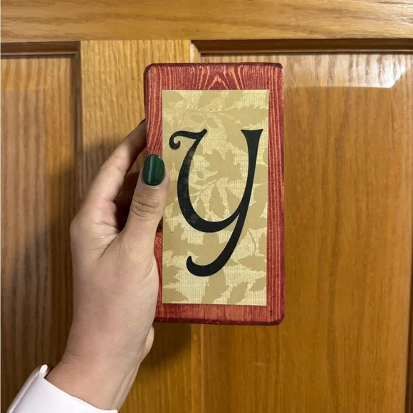 Reversible Merry Christmas and Happy Thanksgiving Letter Block Set - Picture 7 of 10